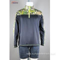 Men's hunting t-shirt with standcollar